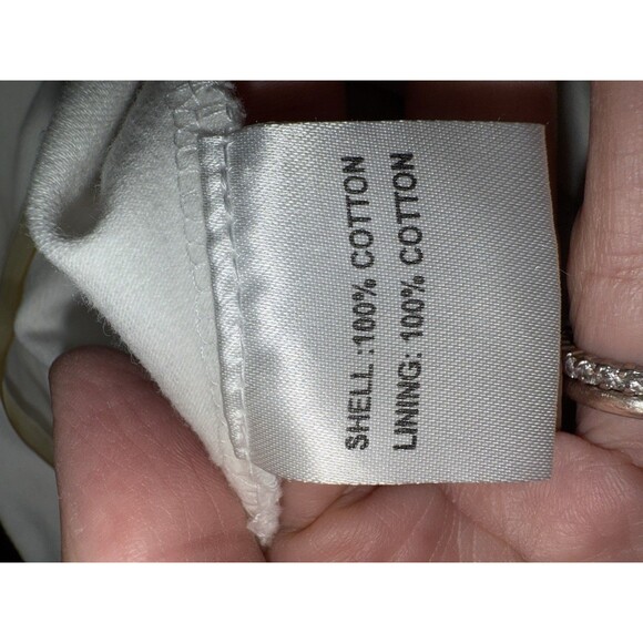 Romeo & Juliet Couture White Cotton Boho Maxi Skirt M Lace Panel Peasant Style - Picture 8 of 9